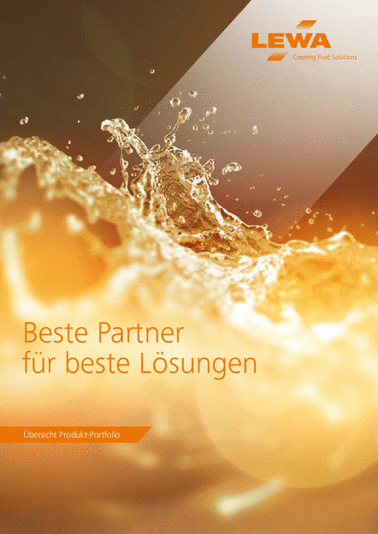 Best partner for best solutions LEWA Pumpen AG (CH)