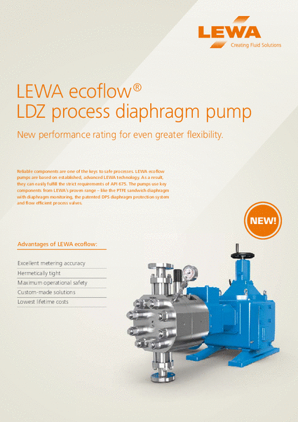 LEWA ecoflow process diaphragm pump LDZ (EN)