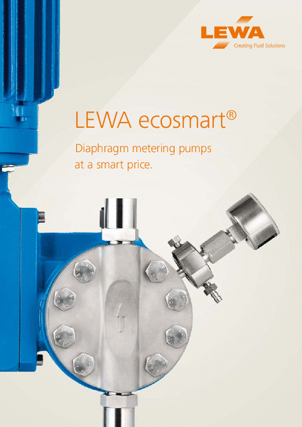 LEWA ecosmart diaphragm metering pumps (EN)