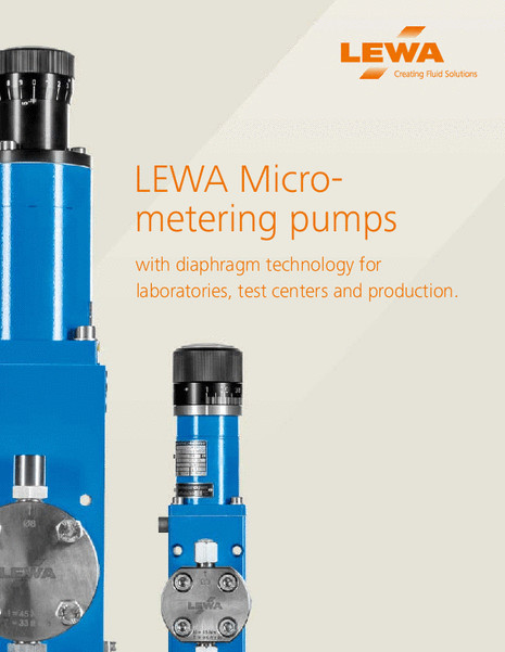 LEWA Micrometering pumps (USA)