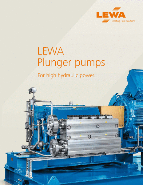 LEWA plunger pumps (USA)