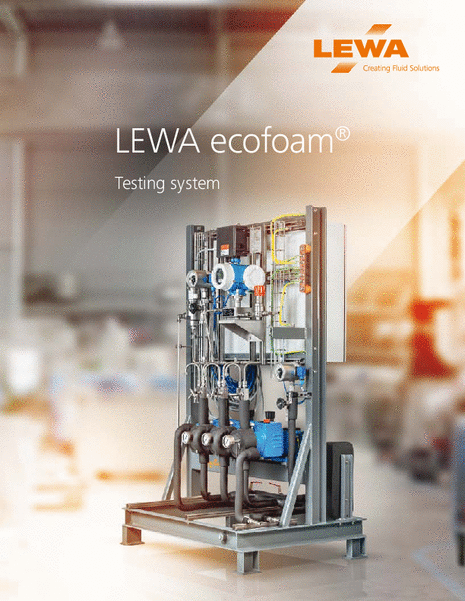 LEWA ecofoam testing system (USA)